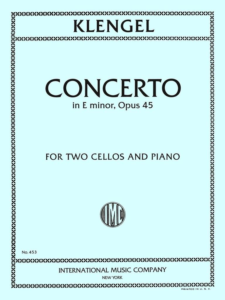 Concerto In E Minor Op 45